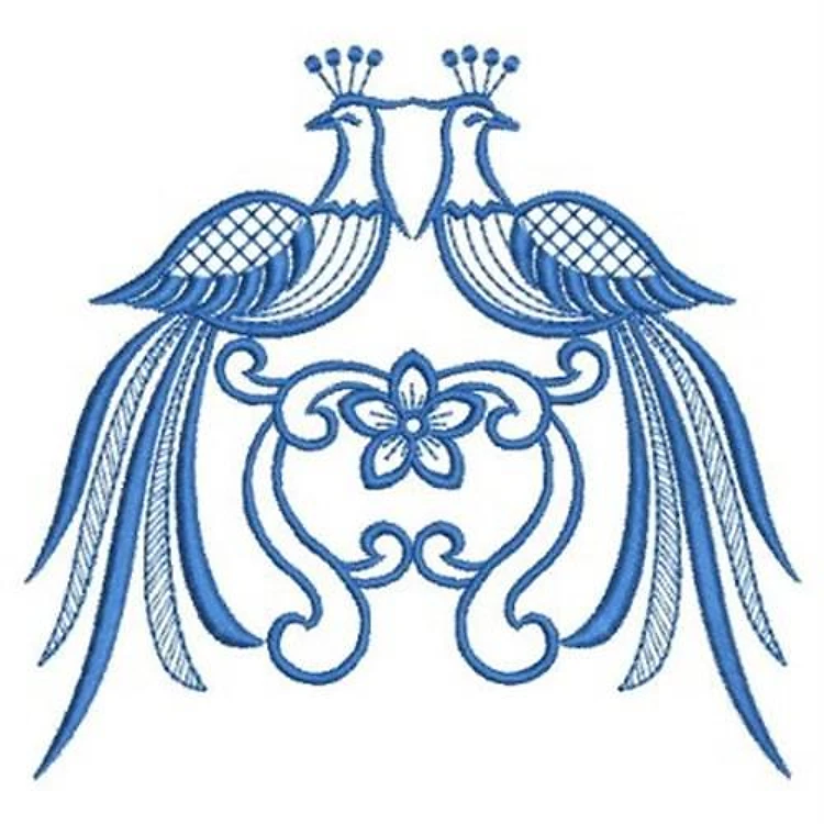 Fancy Bluework Birds
