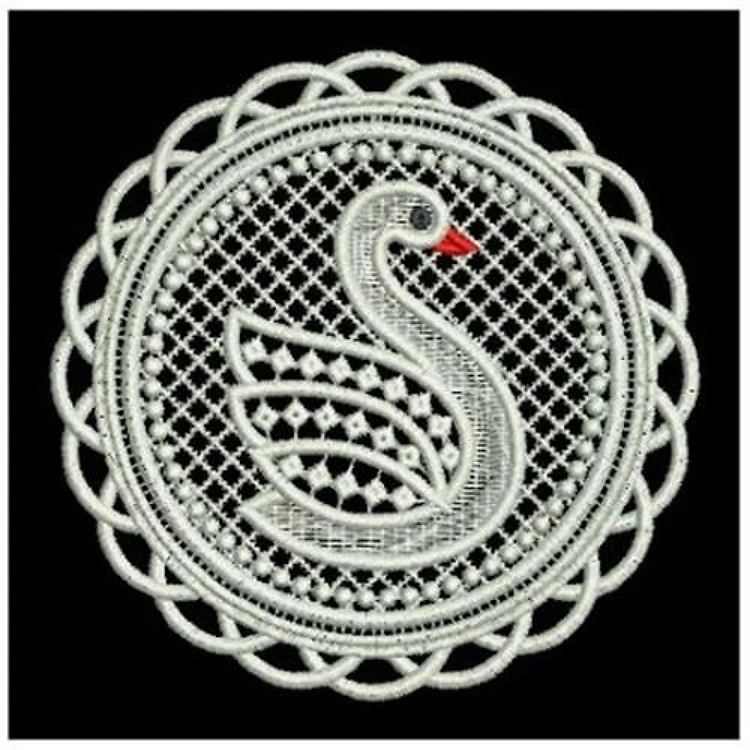 FSL Fancy Swan Doily
