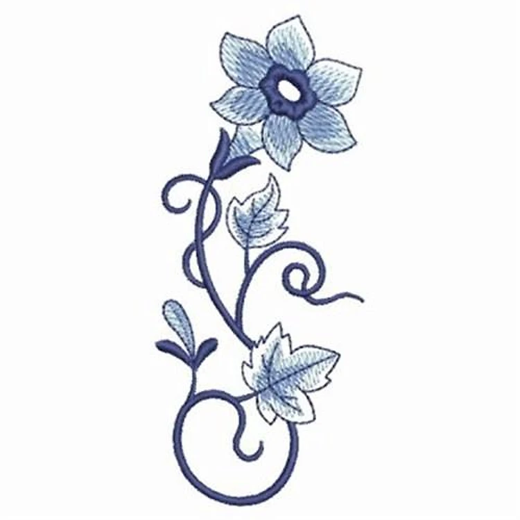 Blue Jacobean Flowers