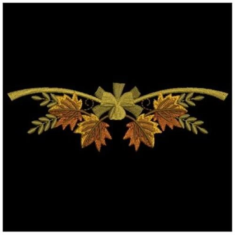 Autumn Ribbon Leaves