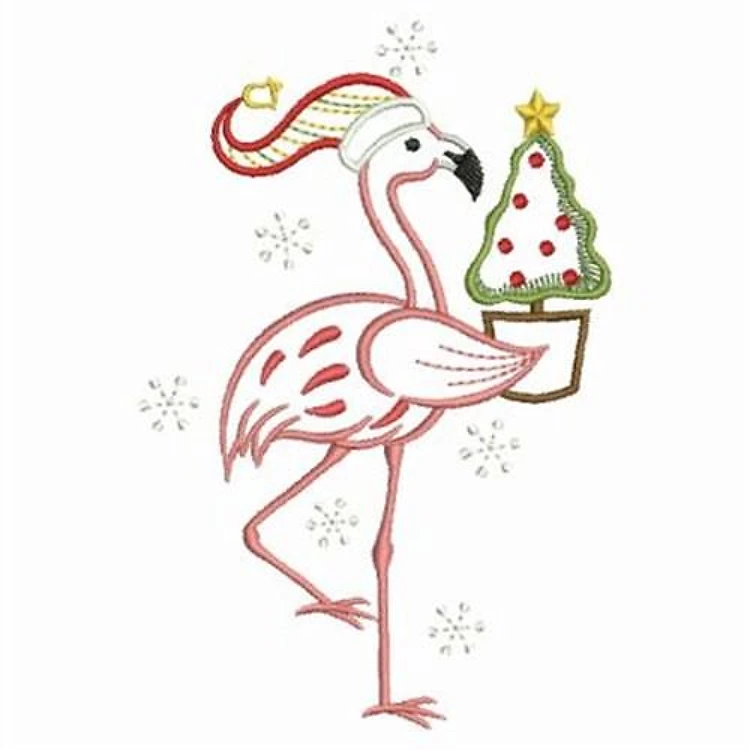 Christmas Flamingo