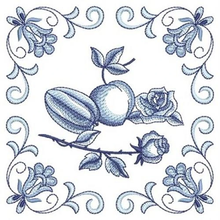 Blue Jacobean Berry