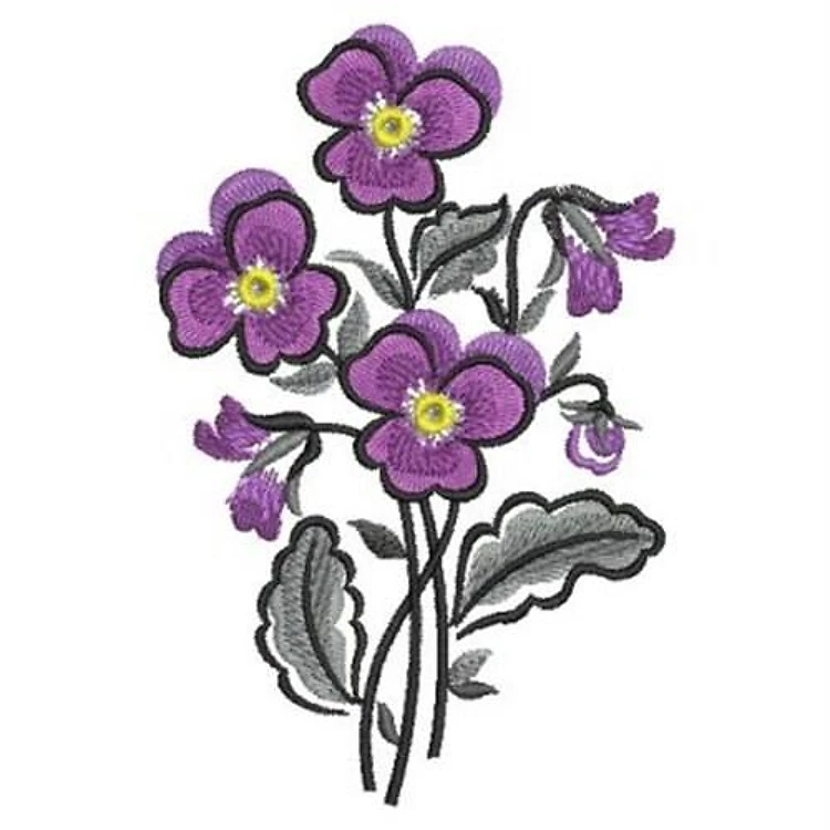 Brush Painting Pansies