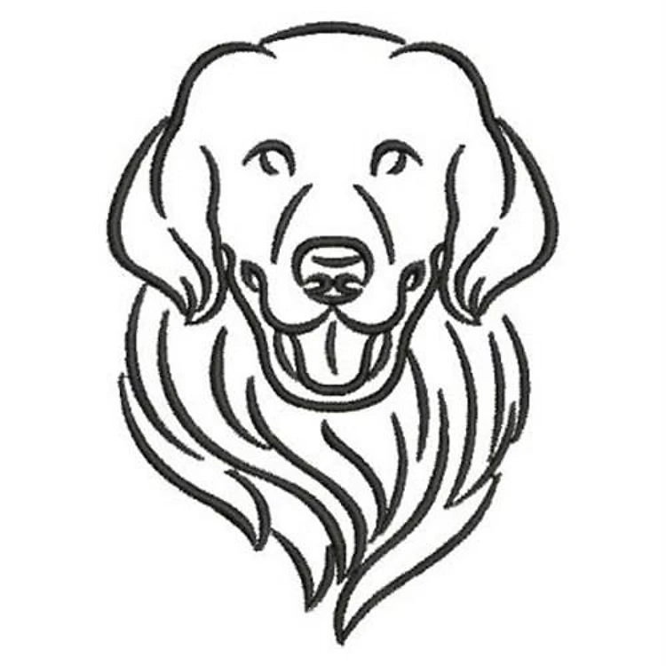 Dog Head Outlines