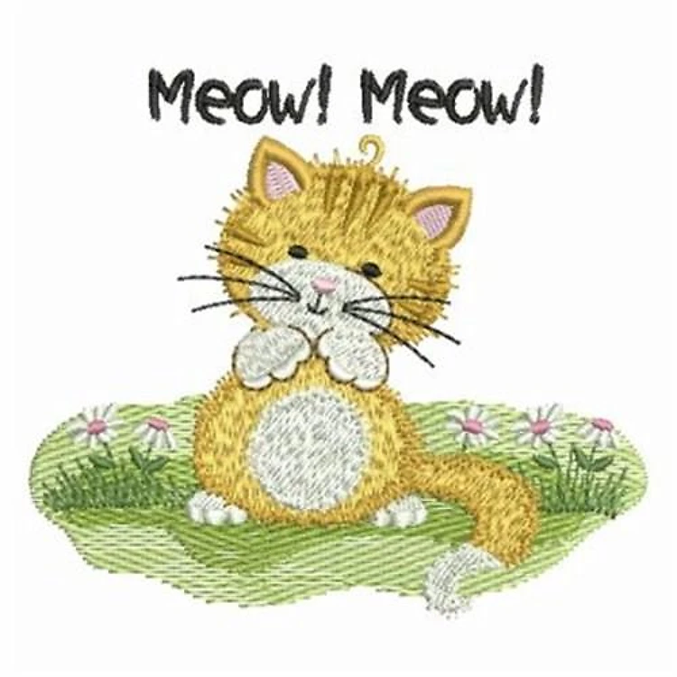 Tabby Cat on Grass