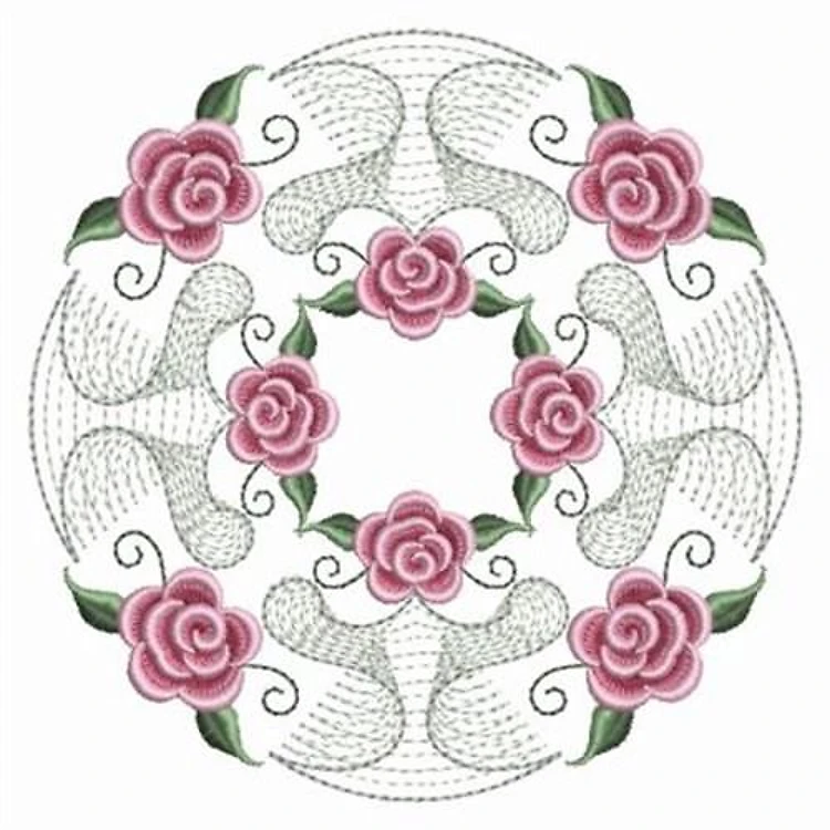 Pearl Rose Wreath
