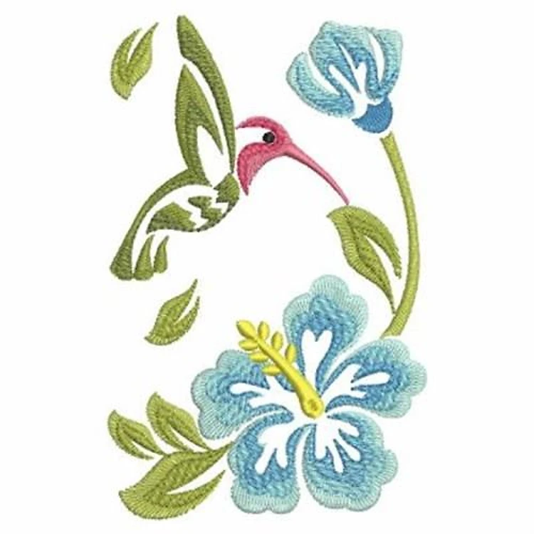 Hummingbird & Hibiscus