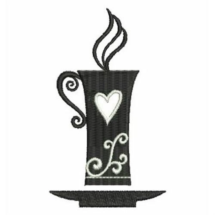 Black Coffee Cup Charm