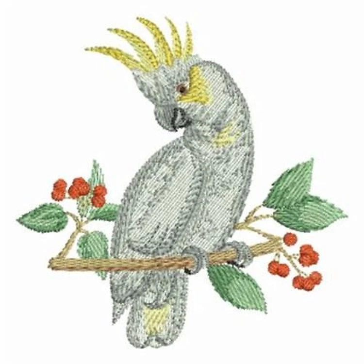 Perched Watercolor Parrot