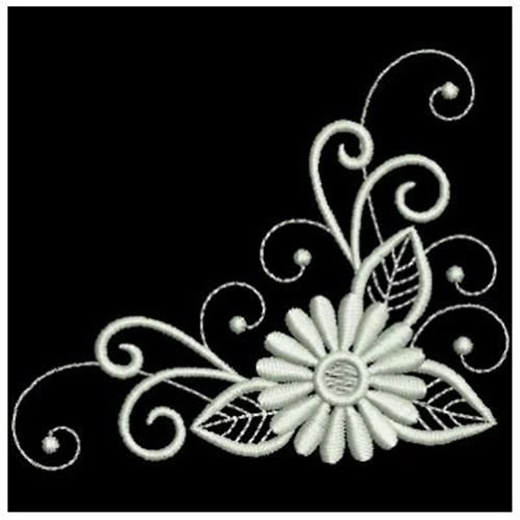 Elegant Flower Swirl
