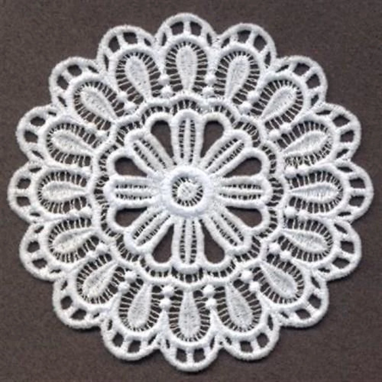 FSL Delicate Floral Doily