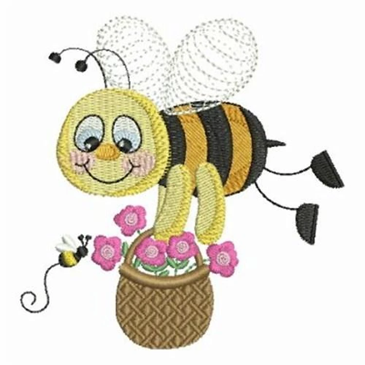 Bee & Flowers