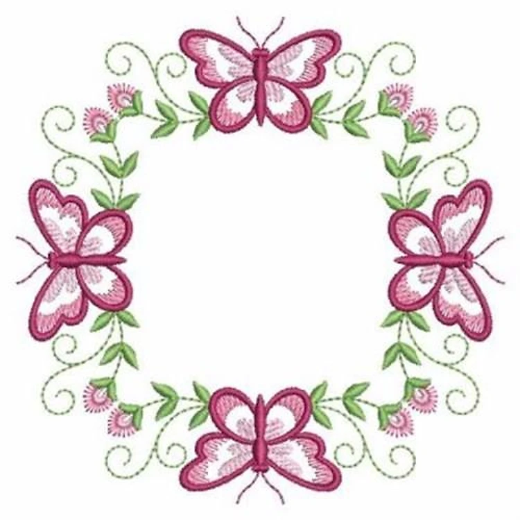 Pink Butterfly Floral