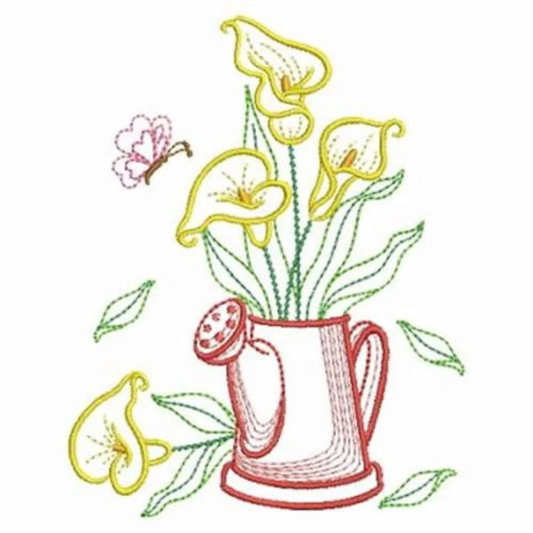 Watering Can Calla Lilies