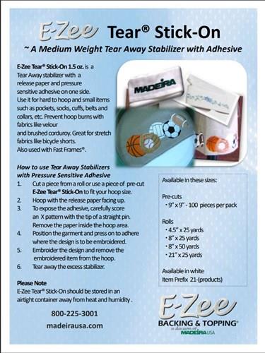 E-ZEE STICK-ON 1.5oz