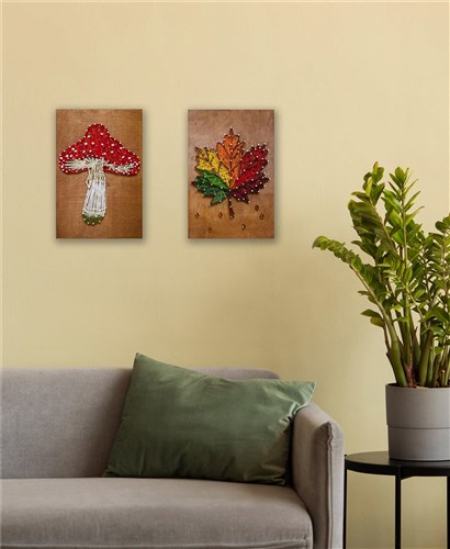 Mushroom String Art Kit