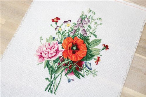 Bouquet Of Flowers Counted Cross-Stitch Kit