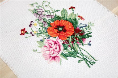 Bouquet Of Flowers Counted Cross-Stitch Kit