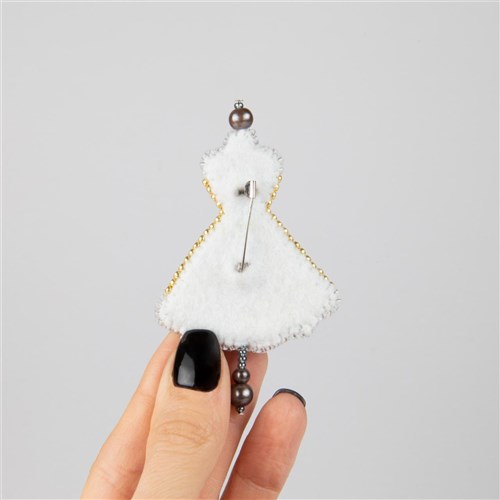 Crystal Art Dress Brooch Beadwork Kit