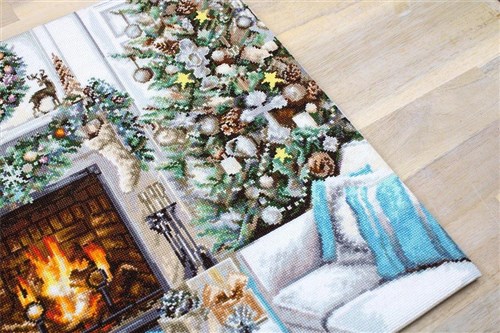 Christmas Interior Cross-Stitch Kit