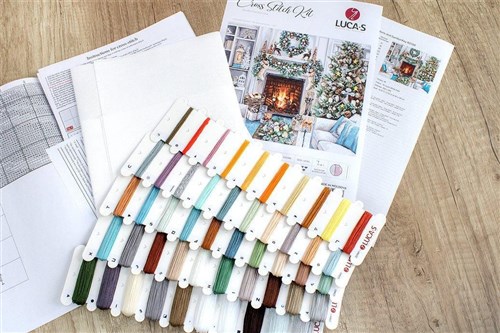 Christmas Interior Cross-Stitch Kit