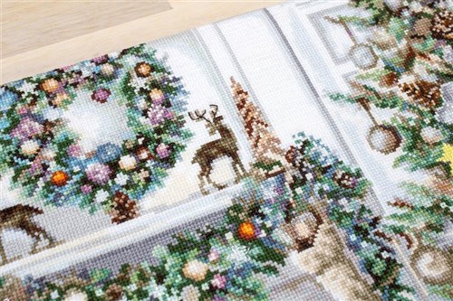 Christmas Interior Cross-Stitch Kit