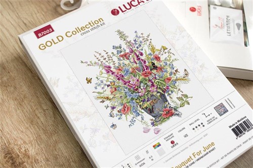 June Bouquet Counted Cross-Stitch Kit