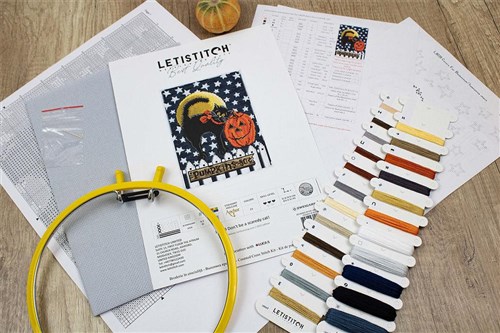 Scaredy Cat Counted Cross Stitch Kit