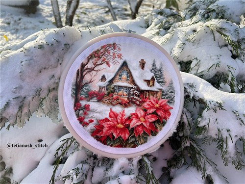 Little House In The Forest Counted Cross-Stitch Kit