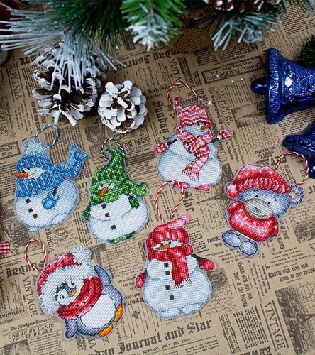Winter Characters Counted Cross-Stitch Kit
