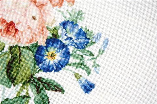 Roses Bouquet Counted Cross-Stitch Kit