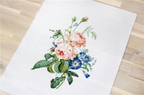 Roses Bouquet Counted Cross-Stitch Kit