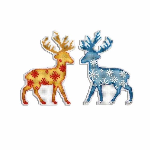 Deer Plastic Canvas Counted Cross Stitch Kit