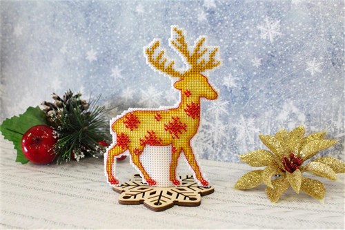 Deer Plastic Canvas Counted Cross Stitch Kit