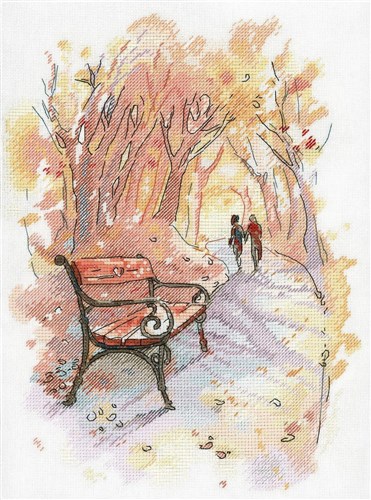 Autumn Promenade Cross Stitch Kit