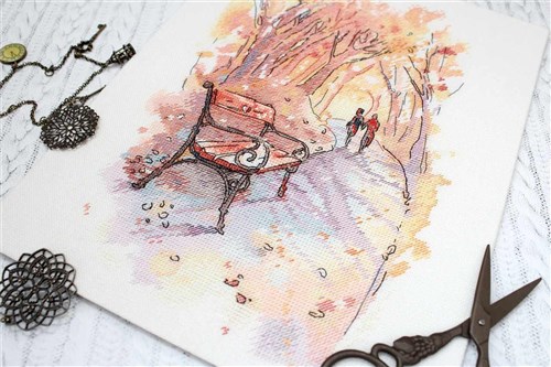 Autumn Promenade Cross Stitch Kit