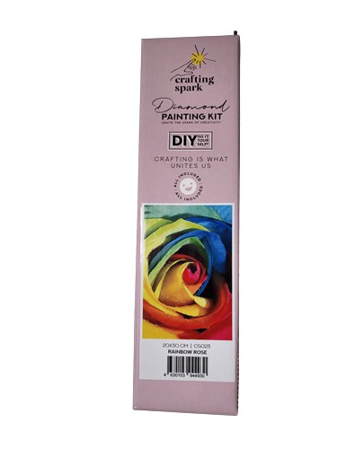 Rainbow Rose Diamond Painting Kit