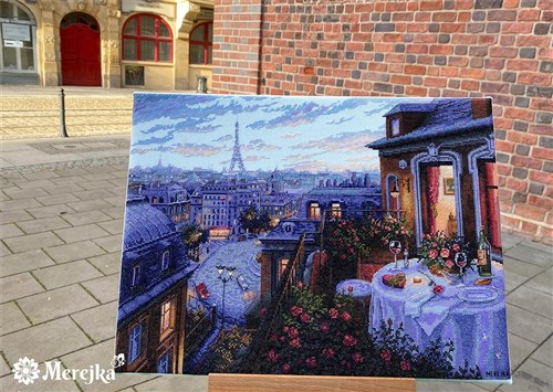 Paris Evening Deja Counted Cross-Stitch Kit