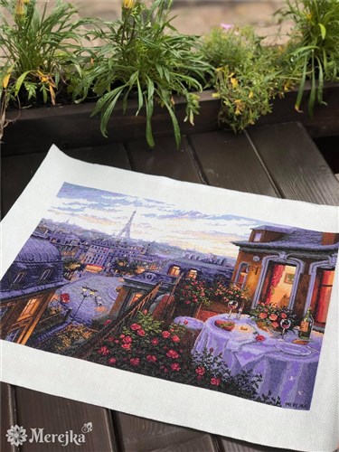 Paris Evening Deja Counted Cross-Stitch Kit