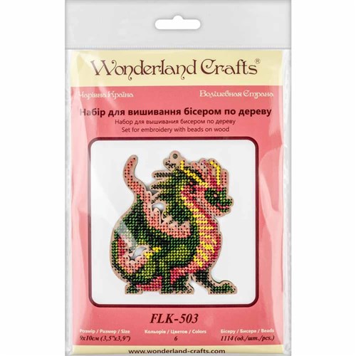 Dragon Bead Embroidery On Wood