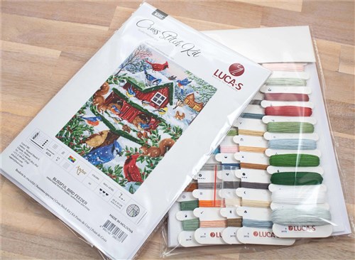 Blissful Bird Feeder Counted Cross-Stitch Kit