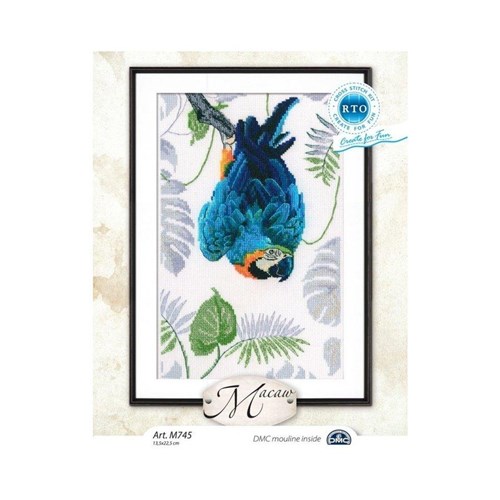 Macaw Counted Cross Stitch Kit