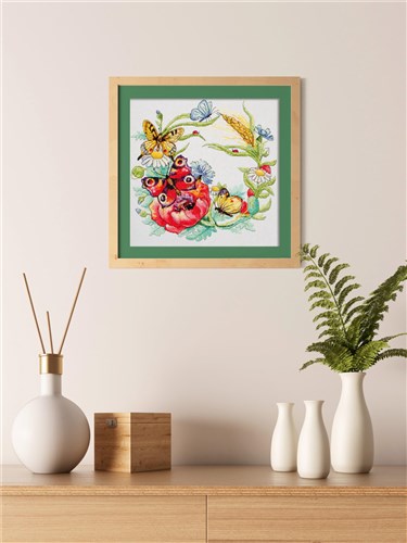 Summer Wreath Counted Cross Stitch Kit