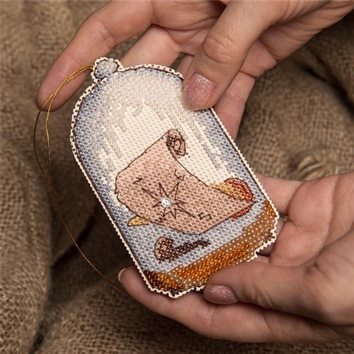 Counted Cross Stitch Kit Crystal Art - In Search Of Treasures