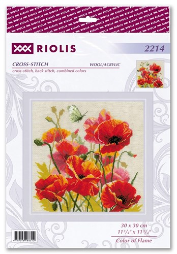 Color Of Flame Counted Cross Stitch Kit