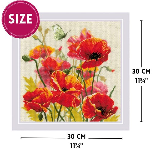 Color Of Flame Counted Cross Stitch Kit