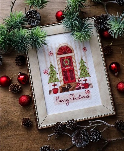 Merry CHristmas Crystal Art Cross Stitch Kit