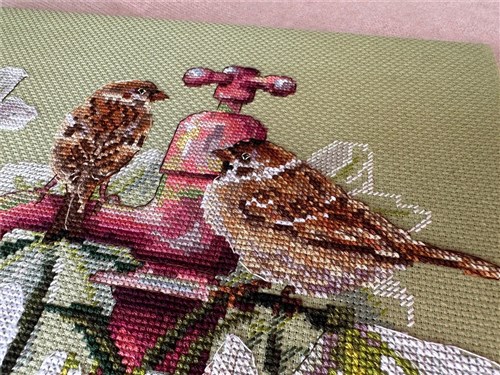 Among The Lilies Counted Cross-Stitch Kit