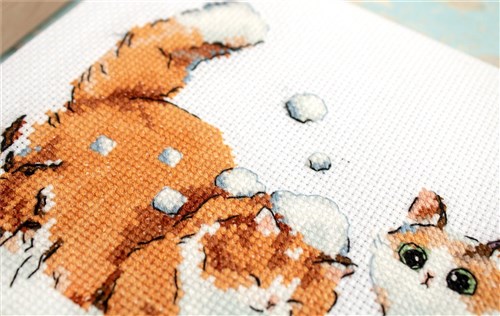 Winter Kitties Counted Cross Stitch Kit