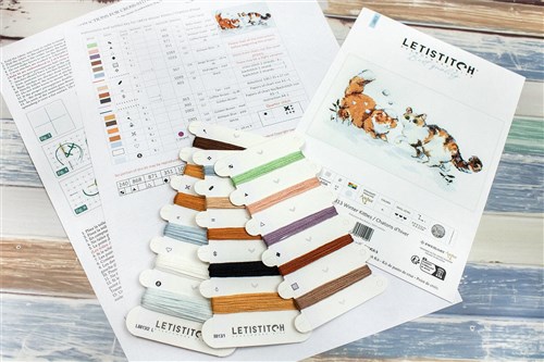 Winter Kitties Counted Cross Stitch Kit